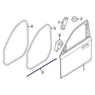 BMW OE - Front Right Door Shell Seal