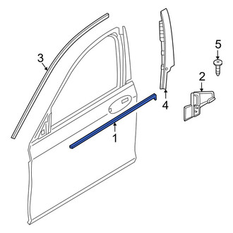 BMW OE - Front Left Door Belt Molding