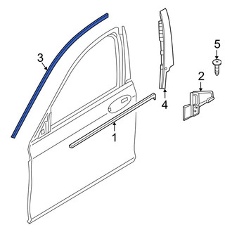 BMW OE - Rear Left Door Reveal Molding