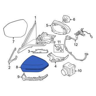BMW OE - Front Left Lower Door Mirror Cover