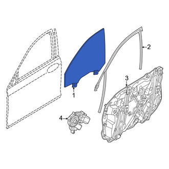 BMW OE - Rear Left Door Glass