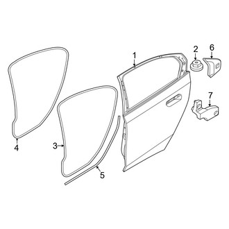 BMW OE - Rear Door - Door & Components