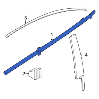 BMW OE - Front Right Door Belt Molding