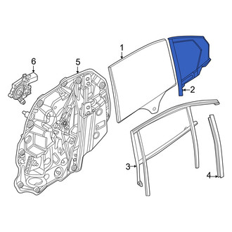 BMW OE - Rear Left Vent Window Assembly