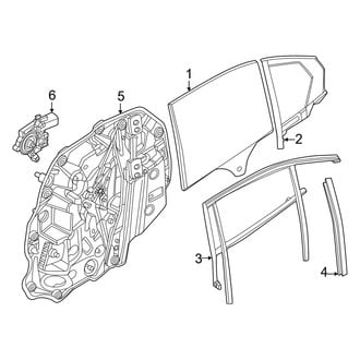 BMW OE - Rear Door - Glass & Hardware