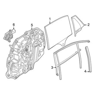 BMW OE - Rear Door - Glass & Hardware