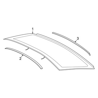 BMW OE - Back Glass - Glass & Moldings