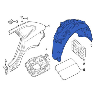 BMW OE - Rear Right Quarter Panel Splash Shield