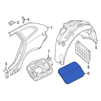 BMW OE - Rear Right Fuel Filler Door