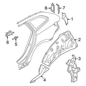 BMW OE - Quarter Panel - Inner Structure