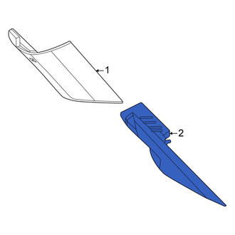 BMW OE - Left Inner Body C-Pillar Trim Panel