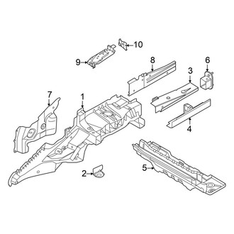 BMW OE - Rear Body & Floor - Floor & Rails (Rail Assembly)