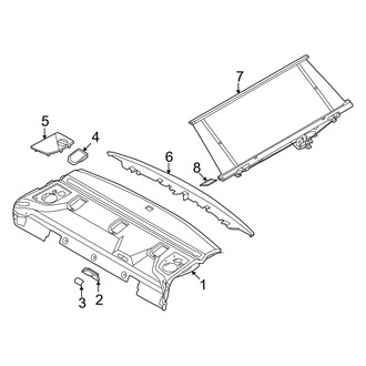 BMW OE - Rear Body & Floor - Interior Trim (Package Tray)