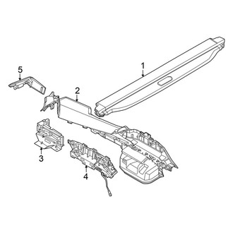 BMW OE - Rear Body & Floor - Interior Trim (Combination Roller Blind)