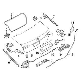 BMW OE - Trunk Lid - Lid & Components