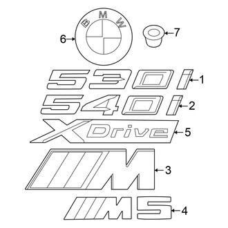 BMW OE - Trunk Lid - Exterior Trim