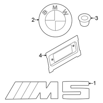 BMW OE - Lift Gate - Exterior Trim