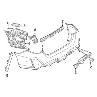 BMW OE - Rear Bumper - Bumper & Components (Cover and Components)