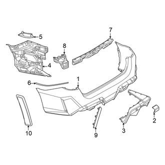 BMW OE - Rear Bumper - Bumper & Components (Cover and Components)