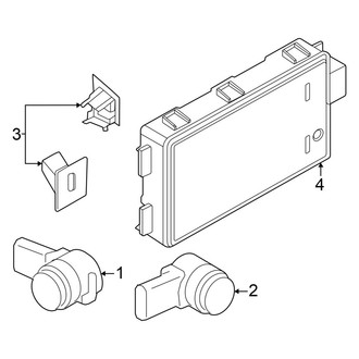BMW OE - Rear Bumper - Electrical Components