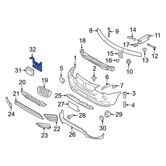 BMW OE - Cruise Control Distance Sensor Bracket