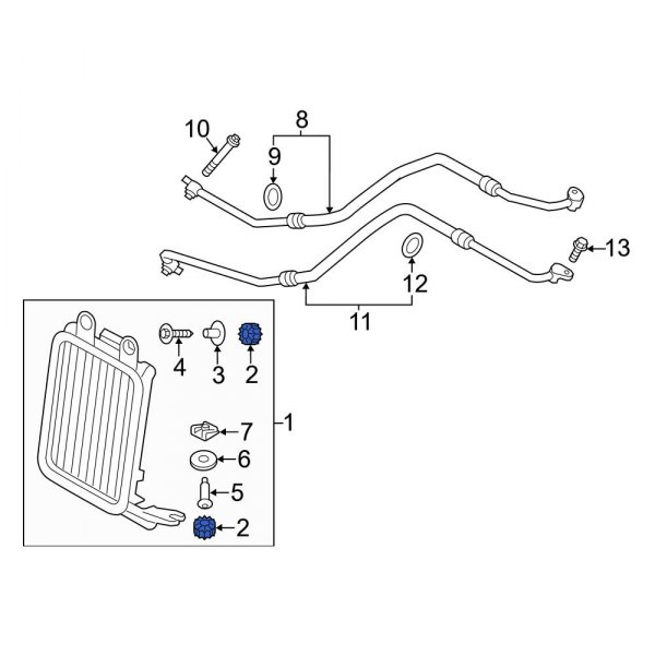 Engine Oil Cooler Grommet