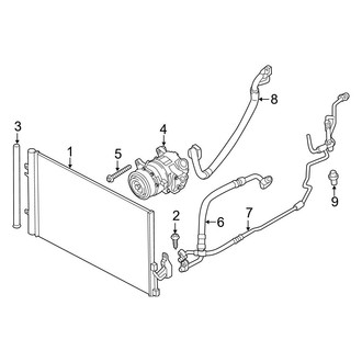 BMW OE - Air Conditioner & Heater - Condenser, Compressor & Lines