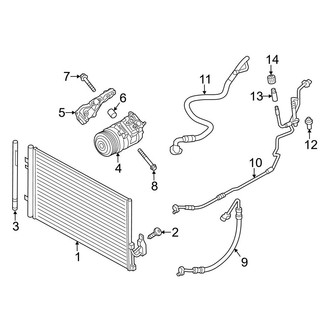 BMW OE - Air Conditioner & Heater - Condenser, Compressor & Lines