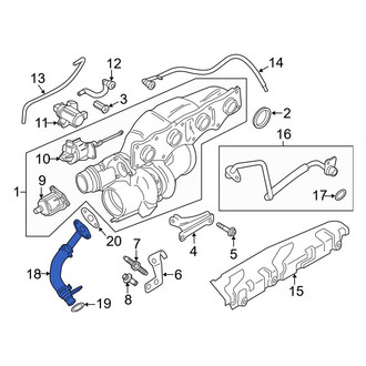 BMW OE - Turbocharger Oil Line