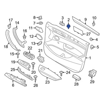 BMW OE - Door Interior Trim Panel Retainer