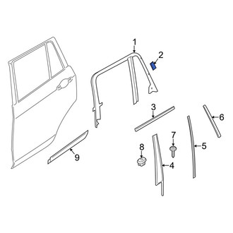 BMW OE - Door Window Molding Seal