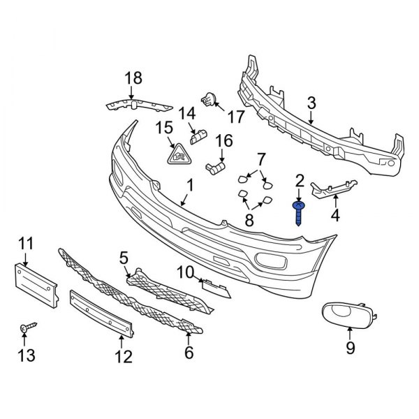 Bumper Cover Screw