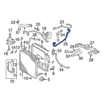 BMW OE - Engine Coolant Overflow Hose