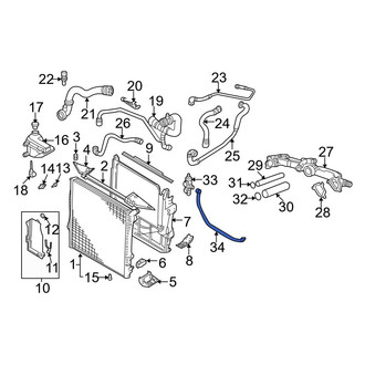 BMW OE - Lower Radiator Coolant Hose
