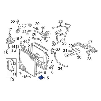 BMW OE - Lower Radiator Mount Bracket
