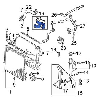 BMW OE - Upper Radiator Coolant Hose