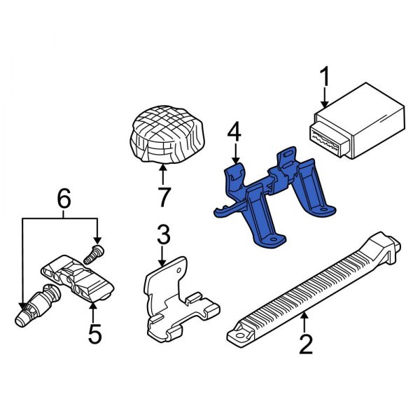 Tire Pressure Monitoring System (TPMS) Antenna Bracket