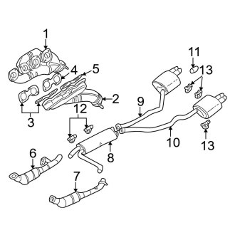 2002 BMW X5 OEM Exhaust Parts | Systems, Tips — CARiD.com