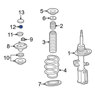 BMW OE - Suspension Strut Mount Nut