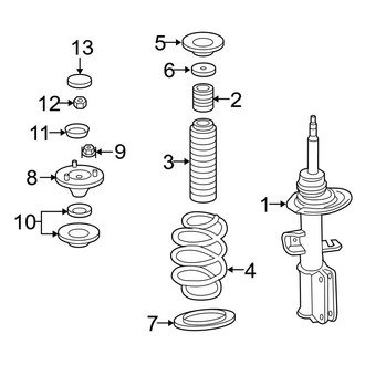 BMW OE - Front Suspension - Struts & Components (W/O Leveling Device)