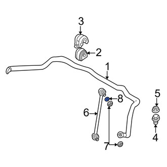 BMW OE - Rear Suspension Stabilizer Bar Link Washer