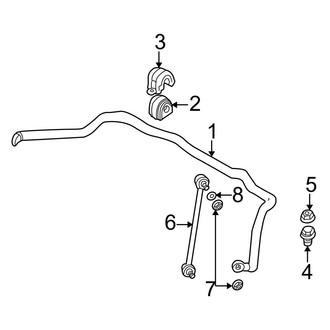 BMW OE - Front Suspension - Stabilizer Bar & Components (3.0i / 4.4i / 4.6is)