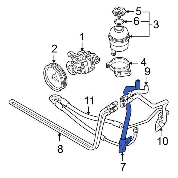 Power Steering Return Hose