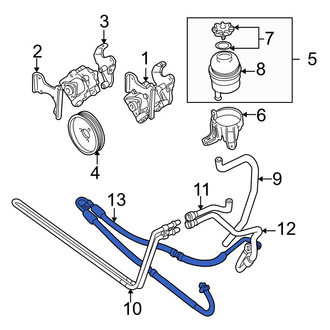 BMW OE - Front Power Steering Line