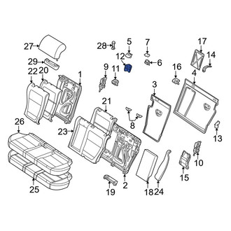 BMW OE - Rear Right Seat Latch Cover