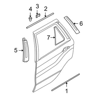 BMW OE - Rear Door - Exterior Trim