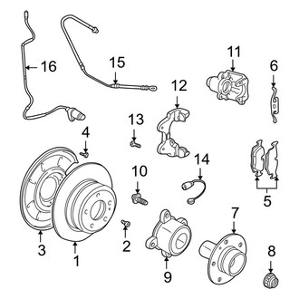 BMW OE - Rear Suspension - Brake Components