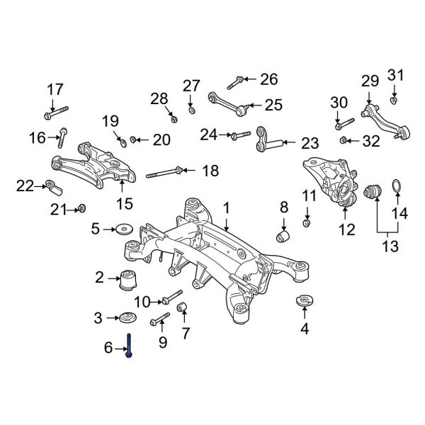 Suspension Crossmember Bolt