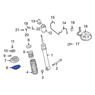 BMW OE - Suspension Shock Absorber Mount Nut