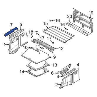 BMW OE - Right Quarter Panel Trim Panel Bracket
